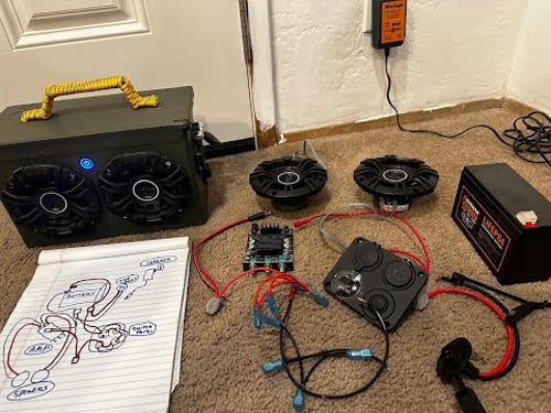 How to Wire DIY Boombox - Ammo Can Speaker (Step by Step)