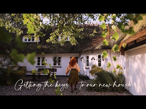 Getting the keys to our charming 200 years old house in Denmark