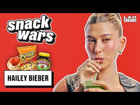 Hailey Bieber Tries British Snacks For The First Time | Snack Wars