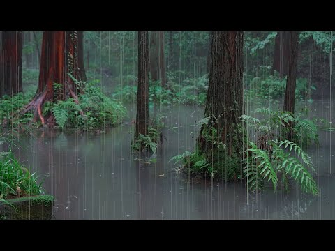 The streams and rain in the valley(50), sleep, relax, meditate, study, work, ASMR