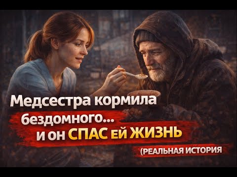 Медсестра кормила бездомного… и он спас ей жизнь (Реальная история