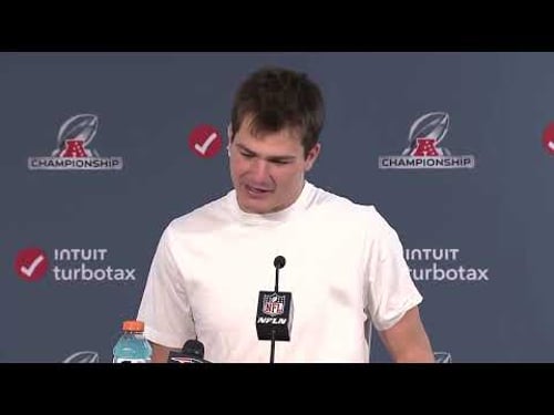 Drake Maye, Mike Vrabel talk win Patriots postgame press conference ahead of Super Bowl vs. Seahawks