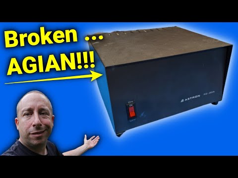 Astron RS20A Ham Radio Power Supply Troubleshoot and Repair - No Voltage Output