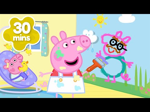 Evies Zimmer 🎨 Peppa Bastelt und Malt 🖼️ | 30 Minuten | Peppa Pig Deutsch