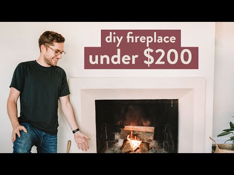 DIY VENETIAN PLASTER FIREPLACE | made for under $200