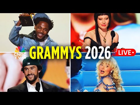 Grammys LIVE: From the Red Carpet | Bad Bunny, Billie, Lady Gaga, Sabrina Carpenter | Lamar | N18G