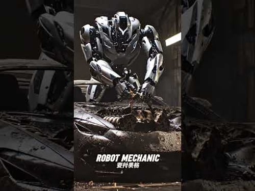 Restoring a Burnt $300k Lambo! ๐ฑ #Shorts #robotmechanic #classiccar