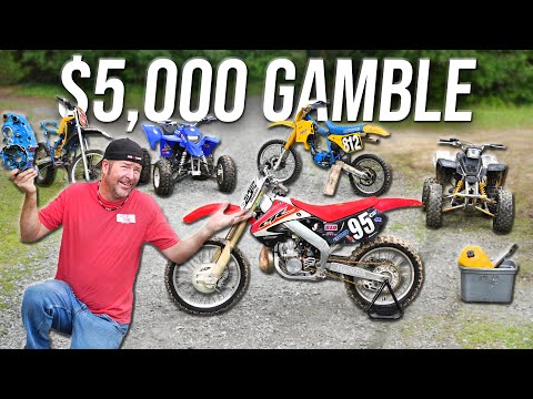 We Bought 5 RARE 2 Stroke Dirt Bikes Sight Unseen at Auction… Will They Run?