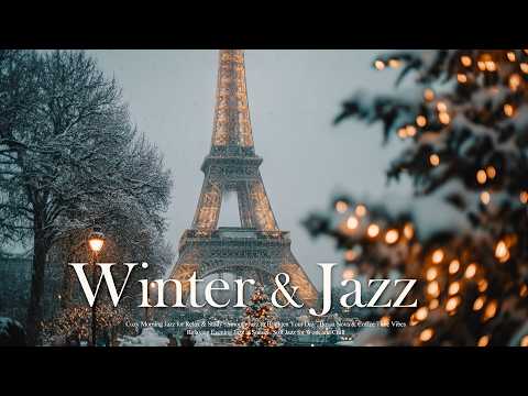 Paris Christmas & Winter Jazz โ๏ธ Romantic Snowy Paris Vibe | Vintage Christmas Carol Jazz