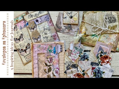 Junk Journal Ideas - Five Inspiring ways to use Envelopes as Ephemera