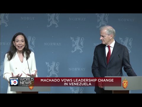 Machado in Norway: 'I am very hopeful Venezuela will be free'