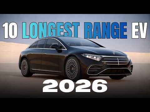 10 Electric Cars with the LONGEST Range in 2026! (500+ Miles)