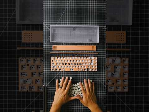Building a Custom Mechanical Keyboard #ASMR — Mode Envoy PC & Copper #Shorts