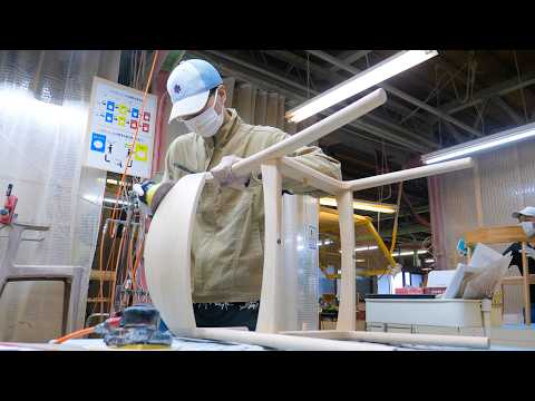 Process of Making a Dining Chair! Amazing Japanese Furniture Factory