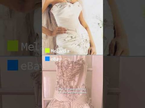 Was Melania Trump’s wedding dress on eBay?