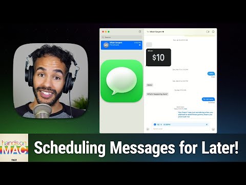 Schedule Messages To Send Later - New Messages Feature in macOS Sequoia