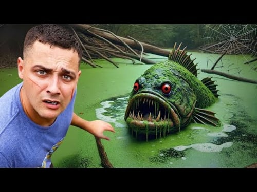 I Found A Haunted Pond With Giant Swamp Monsters…