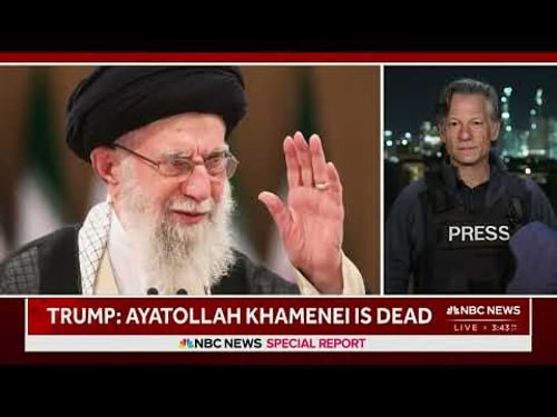 TRUMP: Supreme Leader of Iran Khamenei dead following Israel’s strike on Iran