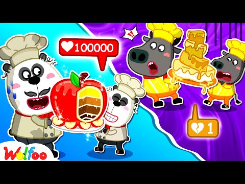 Your Dad vs My Dad, Who Will Win the Cooking Challenge? Rich vs Broke | Wolfoo Channel New Episodes