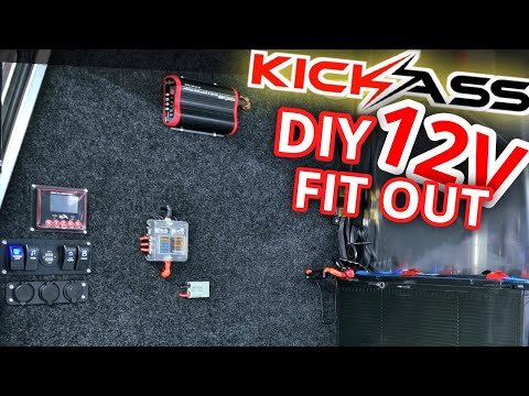 Installing My KICKASS 12v Canopy Setup! DCDC charger + 170aH Battery | Budget Tourer Ep4
