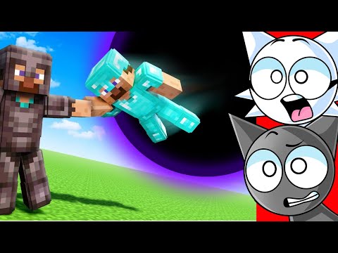 Reacting To MINECRAFT Vs GIANT BLACKHOLE