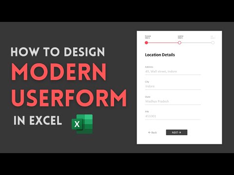 How to Design Modern Userform in Excel VBA | Advanced Excel