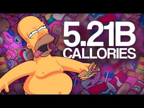 How Much Food Has Homer Eaten?