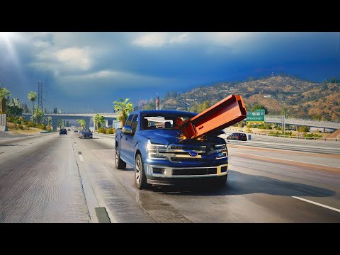 BeamNG Drive - Hydroplane and Icy Crashes #8