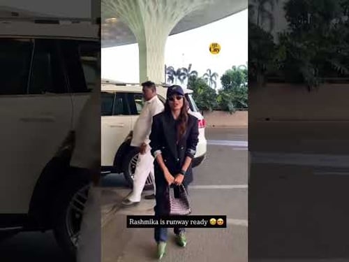 Pretty as always 🤩🤩 Rashmika Mandanna where are you off to now ✈️✈️