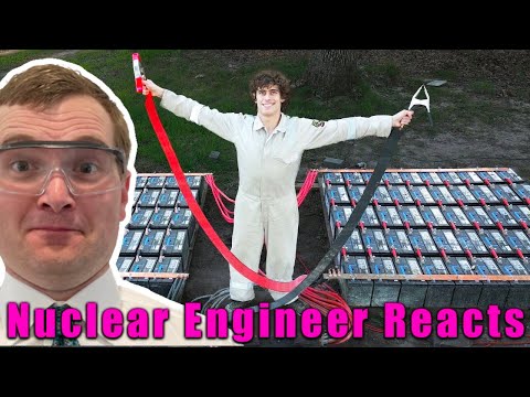 Nuclear Engineer Reacts to Styropyro "100 Car Batteries in Parallel"