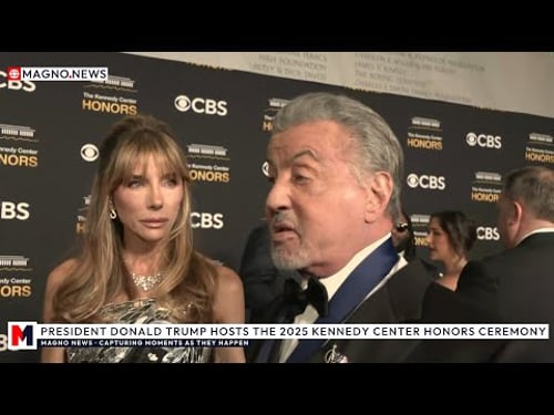 ๐บ๐ธ Sylvester Stallone praises Donald Trump: โHeโs an Extraordinary Manโ | 2025 Kennedy Center Honors