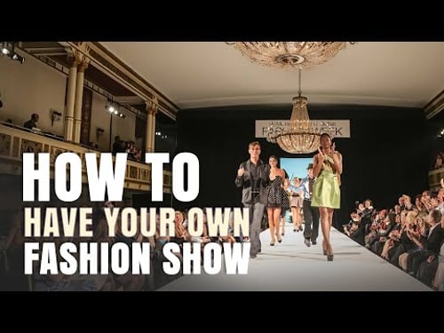 How To Have Your Own Fashion Show! Behind the Scenes Advice From Designer Jimmylee