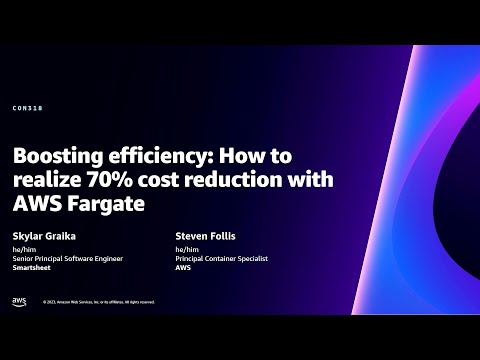 AWS re:Invent 2023 - Boosting efficiency: How to realize 70% cost reduction with AWS Fargate -CON318