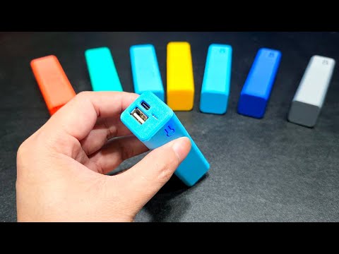 v3 - DIY Simple 5000mah Power bank mini emergency 21700 1cell Battery