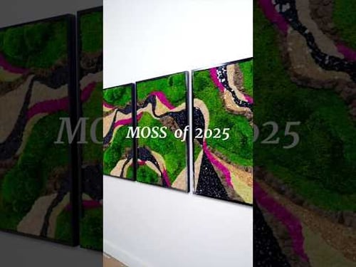 MOSS ART 🌿 2025 commission highlights #moss #mossart #artinstallation #artistsonyoutube #greenwall