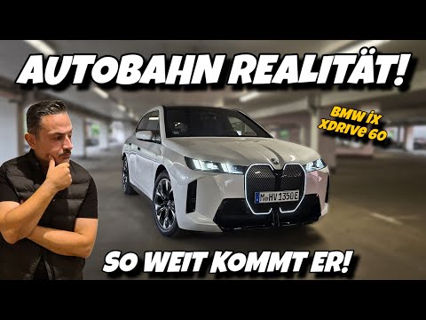 Schafft er 500 km? BMW iX xDrive60 Autobahnreichweite & Ladezeit #ev #bmw