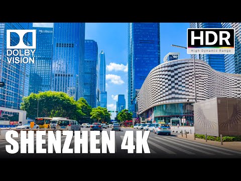 Shenzhen, China 4K HDR|Driving Downtown - The World's Fastest Growing Future City