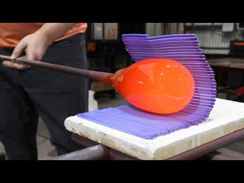 Narrated Glassblowing Demonstration - My New Favorite Color Design