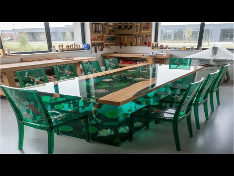 How He Made Hundreds of Thousands of Dollars by Creating Koi and Lotus Tables from Epoxy
