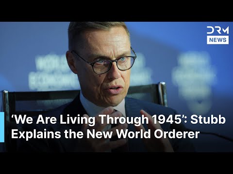 “We Are Living Through a 1918, 1945, 1989 Moment," — Stubb Explains the New World Order | AC1B