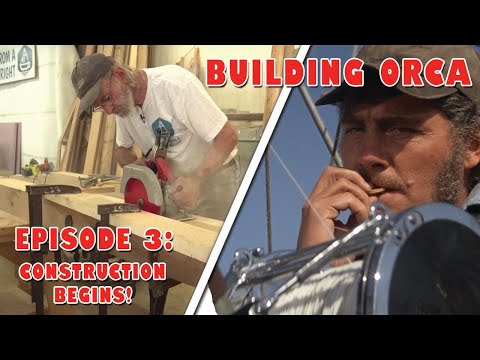 Building ORCA - Episode 3: Construction begins! Cutting and scarfing the keel!