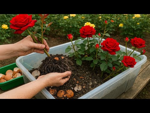 Just An Egg! A Rose Branch Suddenly Grows 1001 Roots And Flowers!