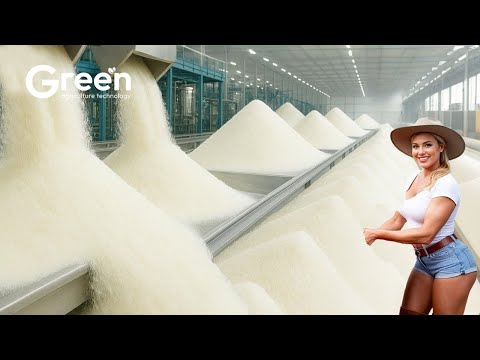 How Sugar Is Made - Massive Million Tons of Sugar Processing In Factory