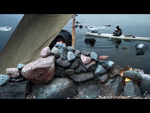 Stuck in the Ice ❄️ Winter Island Camping