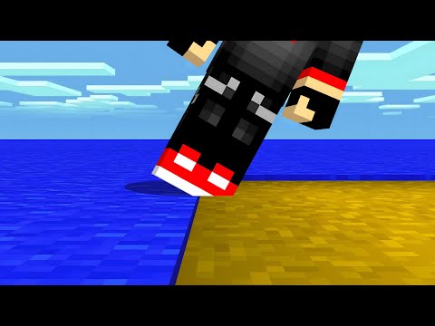 Minecraft, But I Can't Touch The Color Blue !