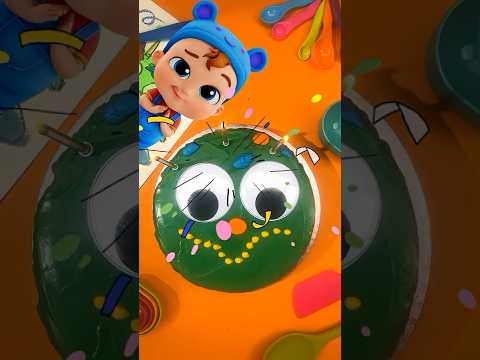 Create A GOOFY Monster Cake! 🍥 Little Angel Baking & Craft Tutorials #learn #shorts