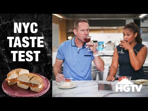Brian & Mika Taste 5 Iconic New York City Foods | 100 Day Dream Home | HGTV