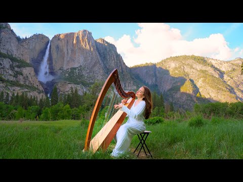 Valley of the Waterfalls: 1 Hour of Harp Music at Yosemite National Park | Sarah Bhalla
