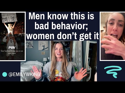 Women make the mistake of thinking this behavior is cute, but men KNOW it's disrespect