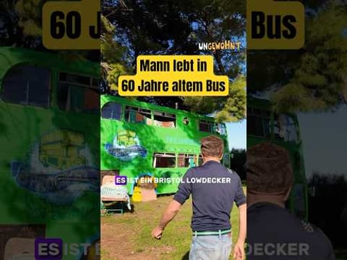 12 Jahre WELTREISE im alten Doppeldecker - er lebt ohne Zukunftspläne #ungewohnt #doku #alternativ
